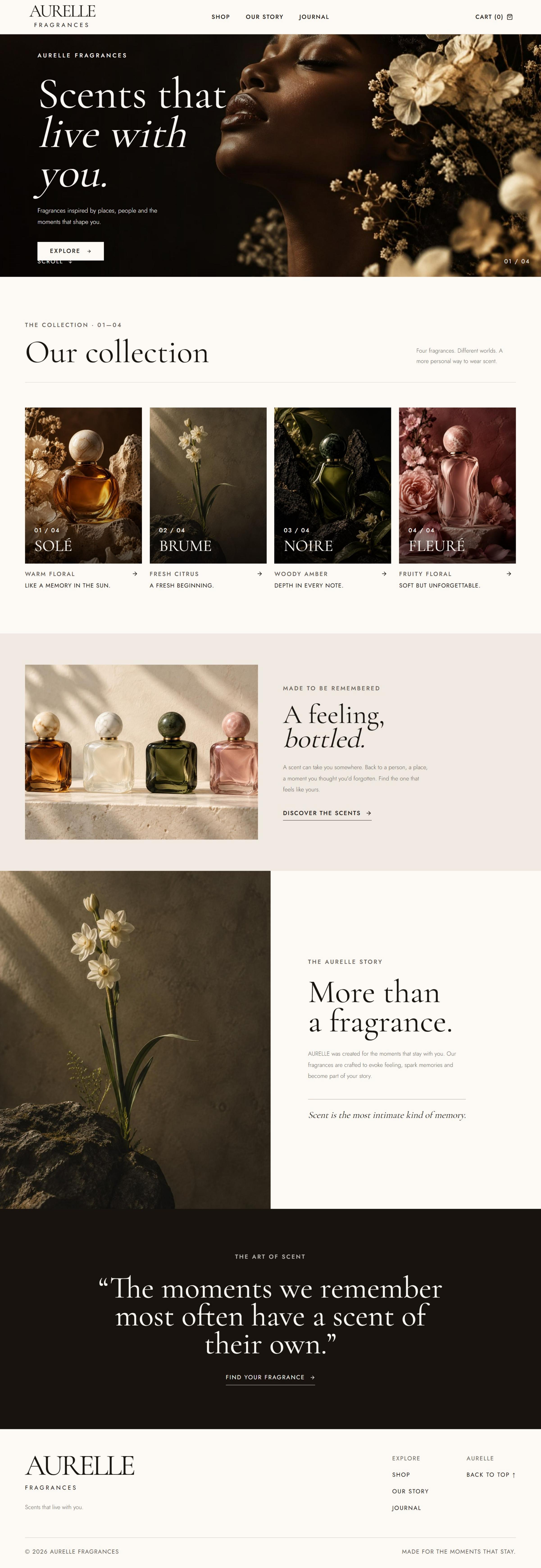 Aurelle full website