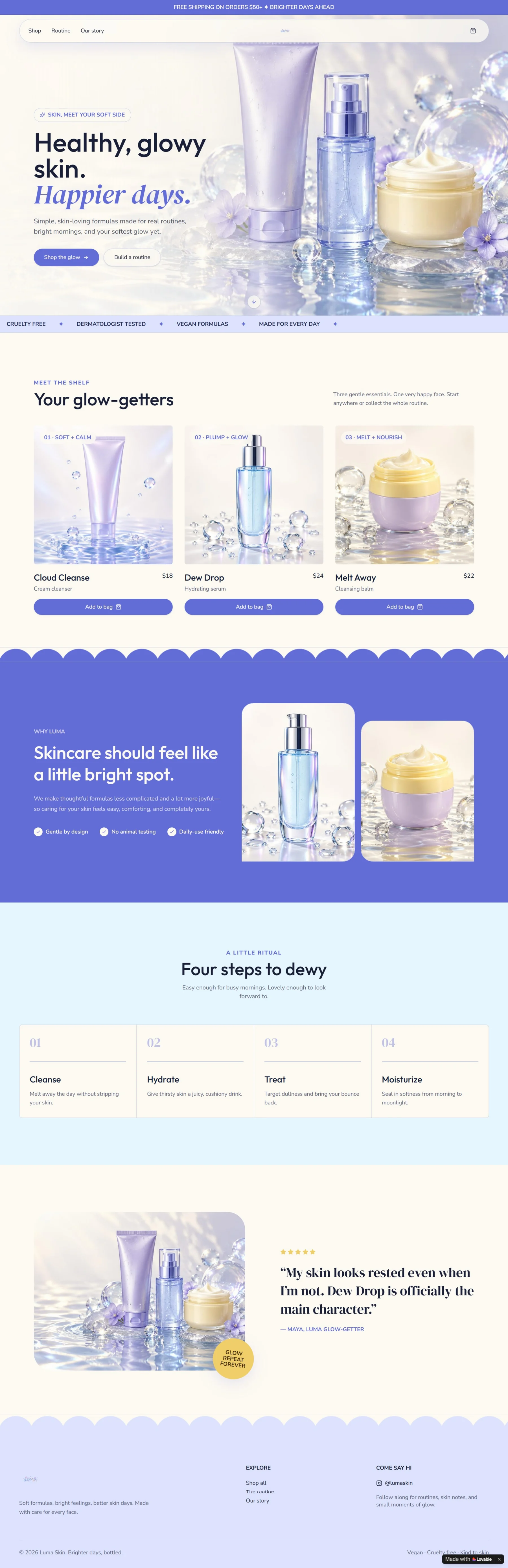 Luma full website
