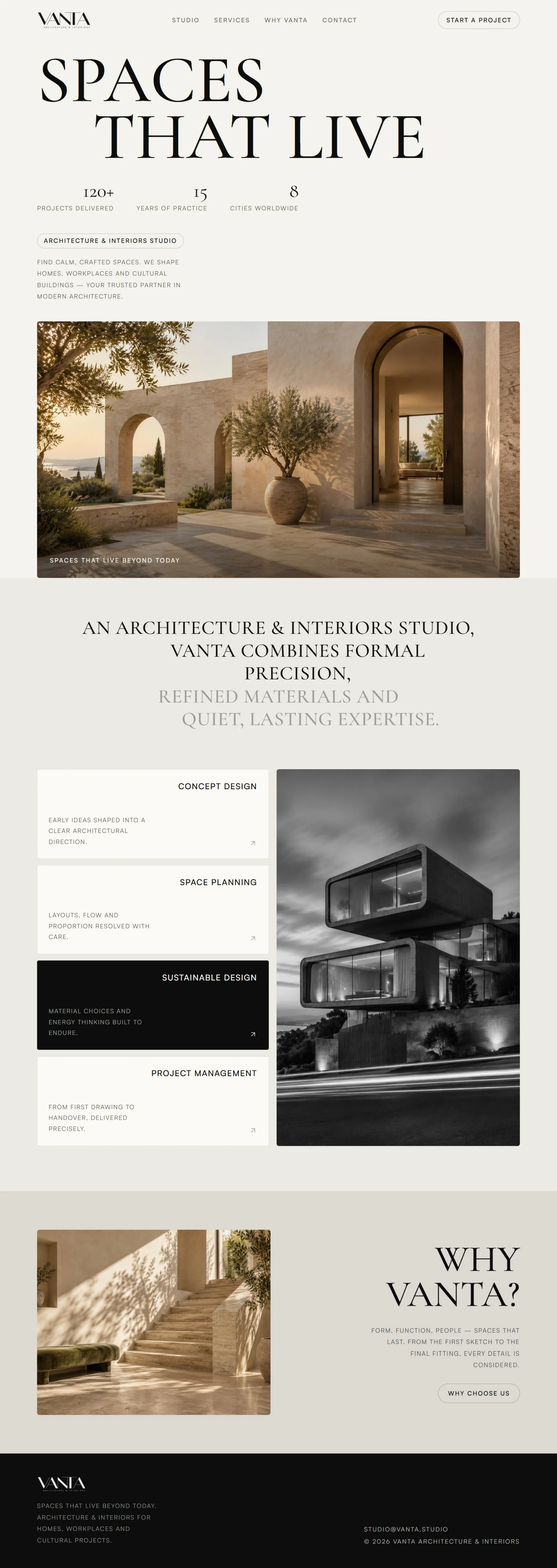 Vanta full website